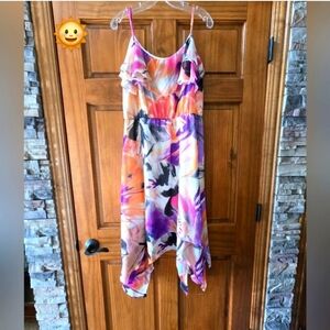Sophia Christina Vibrant Multicolor Sleeveless Dress Size 12